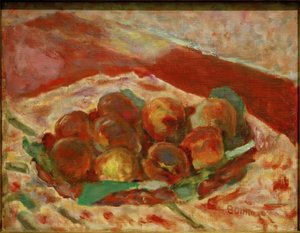 桃のバスケット 作： Pierre Bonnard