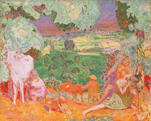 牧歌的な交響曲、1916-20 作： Pierre Bonnard