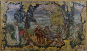 入浴者のアニメーション風景 作： Pierre Bonnard