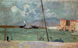 カンヌ港 作： Pierre Bonnard
