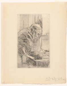 芸術家エドゥアール・ヴイヤールの肖像 作： Pierre Bonnard