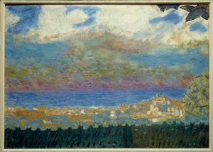 ピエール・ボナールによるカンヌ絵画の嵐の空-1945年 作： Pierre Bonnard