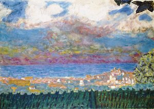 カンヌの嵐の空、1945 作： Pierre Bonnard