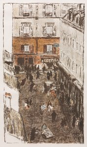 上から見た街角 作： Pierre Bonnard