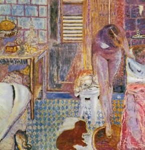 バスルーム、1932 作： Pierre Bonnard