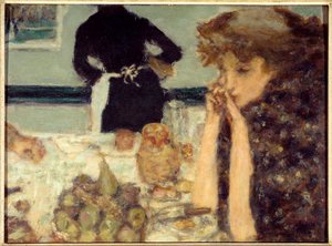 The Breakfast of Misia ピアニストであり、多くのアーティストを魅了したミシア・セルトの肖像画 作： Pierre Bonnard