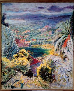 キャネットまたはカンヌ湾 1935年 作： Pierre Bonnard