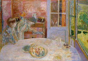ザ・ダイニングルーム、バーノンネット 作： Pierre Bonnard