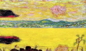 日没時のサントロペ湾、1937 作： Pierre Bonnard