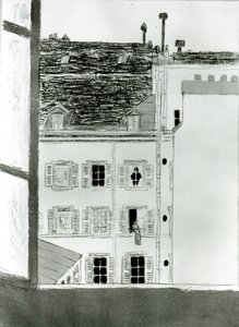 中庭の家 作： Pierre Bonnard
