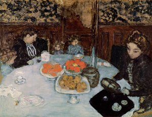 ランチョン、1899年（段ボールに油彩） 作： Pierre Bonnard