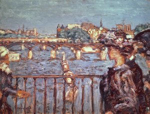 ポンデザール、1905年頃（カードに油彩を木の上に置いた） 作： Pierre Bonnard