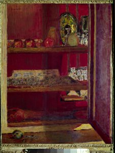 赤いキャビネット 作： Pierre Bonnard