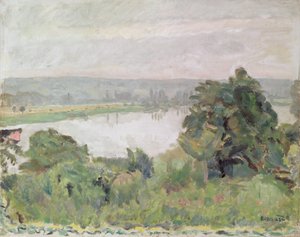 ヴァーノン近くのセーヌ川、1911年 作： Pierre Bonnard