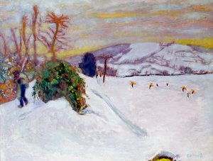 ドフィネの雪、1910 作： Pierre Bonnard