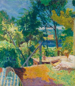 ヴェルノネのテラス、1923年 作： Pierre Bonnard