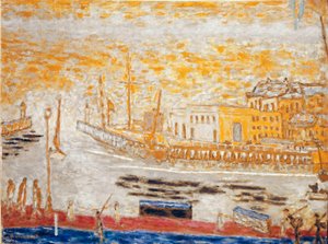 Trouville, la sortie du port ピエール・ボナール（1867-1947）による絵画 1938-1945年 薄暗い 77x103 cm パリ、国立近代美術館 作： Pierre Bonnard