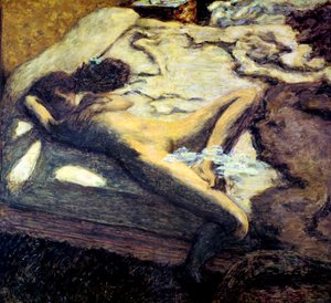 ベッドに横たわる女、または無痛の女、1899 作： Pierre Bonnard