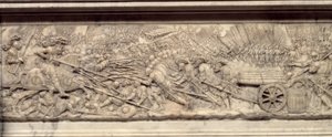 1515年のマリニャンの戦い。フランス王フランソワ1世（1494-1547）の心臓の墓。ピエール・ボンタン（1507年頃～1568年）による低層レリーフ