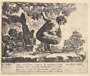サテュロスの誕生、1610-42。 作： Pierre Brebiette