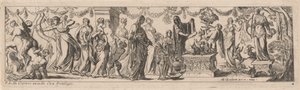 祭壇の上の子供たちと女性のサテュロス 作： Pierre Brebiette