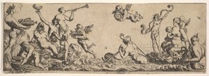 ネプチューンとアンフィトリテ、1615-42。 作： Pierre Brebiette