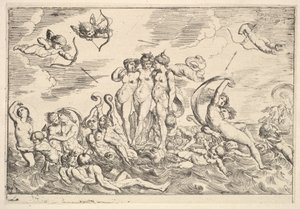 ガラテアの勝利、1610-42。 作： Pierre Brebiette