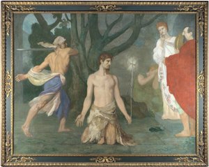 バプテスマの聖ヨハネの斬首c。 1869 作： Pierre Puvis de Chavannes