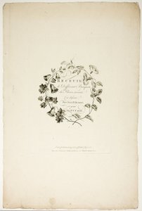 ジャン・ピルマン作、P.C.カノー版画「さまざまな花束」の表紙 作： Pierre Charles Canot