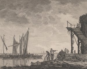 リトル イングリッシュ ネイビー、1761 年。 作： Pierre Charles Canot
