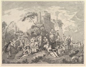 カントリーフェア、1762年。 作： Pierre Charles Levesque