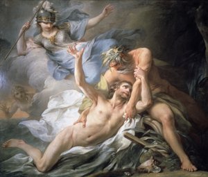 ユリシーズ、カリプソ島に上陸、1737年 作： Pierre Charles Tremolieres