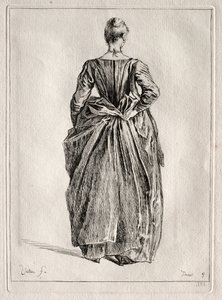 後ろからの女性の研究。 作： Pierre Charles Trémolière