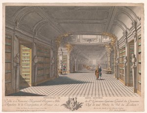 パリのサント・ジュヌヴィエーヴ修道院図書館 サント ジュヌヴィエーヴ図書館 (オブジェクトのタイトル) 作： Pierre Claude Delagardette