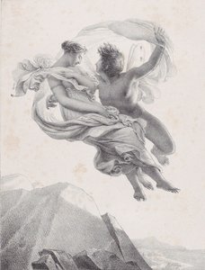 ゼファーとプシュケ ゼピルとプシュケ、1820-23。 作： Pierre Claude François Delorme