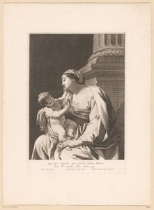 柱の足元の聖母子 作： Pierre Daret