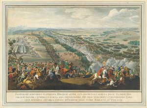1724年以降の1709年6月27日のポルタヴァの戦い。