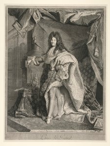 フランス王ルイ14世（1638年～1715年） 作： Pierre Drevet
