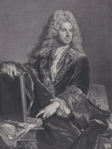 ロベール・ド・コットの肖像、1722年。 作： Pierre Drevet