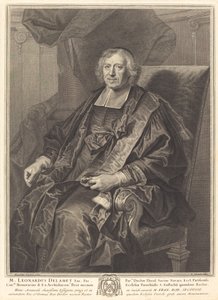 レナード・デラメ 作： Pierre Drevet after Hyacinthe Rigaud
