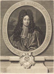 メルヴィル侯ジャン・デルペック 作： Pierre Drevet after Nicolas de Largillierre