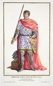 ベルトランデュゲスクラン（1320〜80年）の「Receuil des Estampes、ランクとディグナイトを表し、既存のすべての国のコスチュームに従って」、1780年発行（手塗りの彫刻） 作： Pierre Duflos