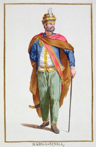 セイロンのラジャ＝シンガ王（1780年発行の「Receuil des Estampes, Representant les Rangs and les Dignites, suivant le Costume de toutes of the Nation