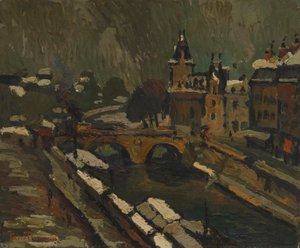 冬のパリ 作： Pierre Dumont