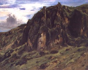 オーヴェルニュの風景 作： Pierre Etienne Theodore Rousseau