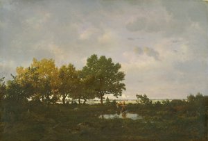 ラマーレ池、1855年。 作： Pierre Etienne Theodore Rousseau