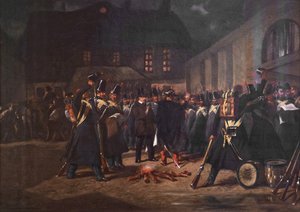 1851 年 12 月 2 日のクーデター中の州兵の集会