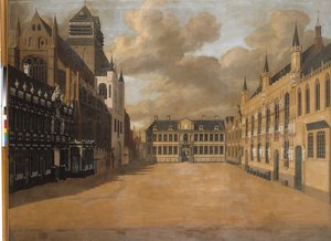 ブルク広場、ブルージュ 作： Pierre Francois Ledoulx