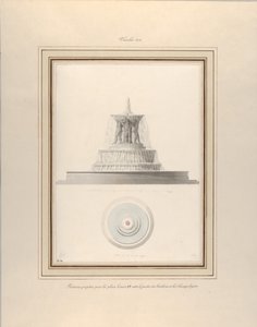 ラ プレイス ルイ 15 世の噴水のプロジェクト。 1806年。 作： Pierre Francois Leonard Fontaine