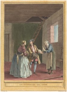 Les devineresses (占い師) 作： Pierre Francois Martenasie after Jean Baptiste Oudry